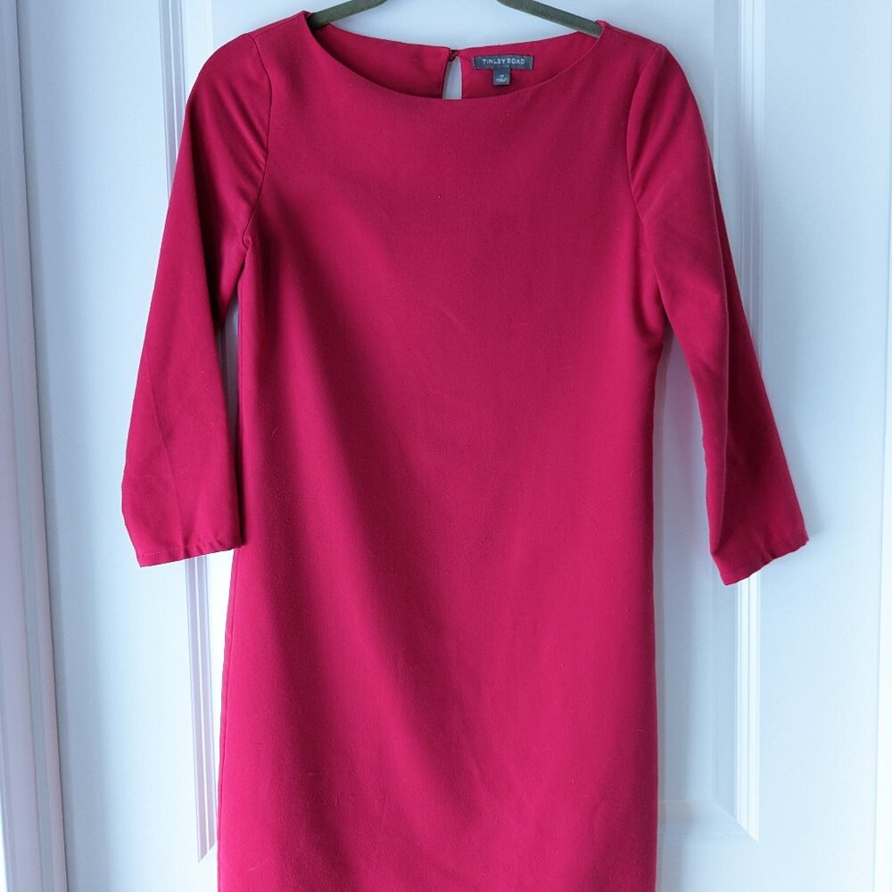 Tinley Road, hot pink 3/4-sleeve mini dress